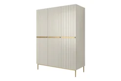 Bogart Szafy*NICOLE SZAFA 150 3D2SZ - cashmere / złoty stelaż