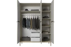 Bogart Szafy*NICOLE SZAFA 150 3D2SZ - cashmere / złoty stelaż