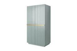 Bogart Szafy*NICOLE SZAFA 100 2D2SZ - fjord / złote uchwyty / cokół