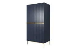 Bogart Szafy*NICOLE SZAFA 100 2D2SZ - wave blue / złoty stelaż