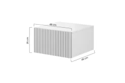 Bogart Szafki I Regały*NICOLE SZAFKA NOCNA 46 1SZ (2 szt.) - biały mat / wisząca