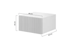 Bogart Szafki I Regały*NICOLE SZAFKA NOCNA 46 1SZ (2 szt.) - cashmere / wisząca