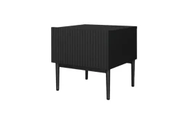 Bogart Szafki I Regały*NICOLE SZAFKA NOCNA 46 1SZ (2 szt.) - czarny mat / czarny stelaż