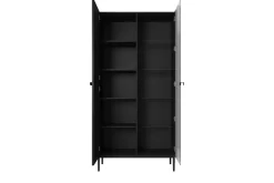 Bogart Witryny*NICOLE WITRYNA 100 2D - czarny mat / czarny stelaż