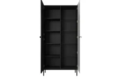 Bogart Witryny*NICOLE WITRYNA 100 2D - czarny mat / czarny stelaż