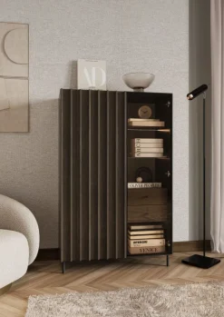 Lenart Szafki I Regały Do Salonu|Witryny Do Salonu*Niska witryna z lamelami Piemonte PE-06