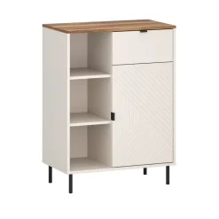 Mebelbos Komody Do Biura|Komody Do Przedpokoju*Niski regał kaszmir / dąb castello EO-19