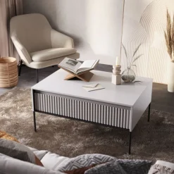 Lenart Ławy I Stoliki Do Salonu|Stoliki Kawowe I Ławy*Niski stolik loftowy Trend TR-09 beż piaskowy