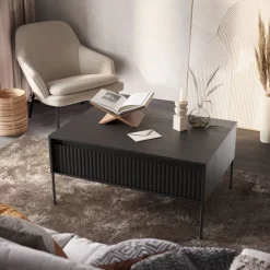 Lenart Ławy I Stoliki Do Salonu|Stoliki Kawowe I Ławy*Niski stolik loftowy Trend TR-09 beż piaskowy