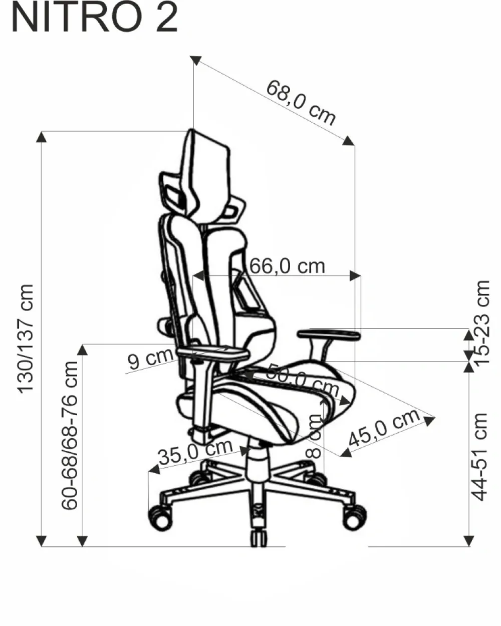 Halmar Fotele*NITRO 2 fotel gabinetowy tkanina, popielaty / czarny (1p=1szt)1 sztuka