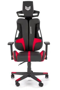 Halmar Fotele*NITRO fotel gabinetowy eco skóra / tkanina, czarny / czerwony (1p=1szt)1 sztuka