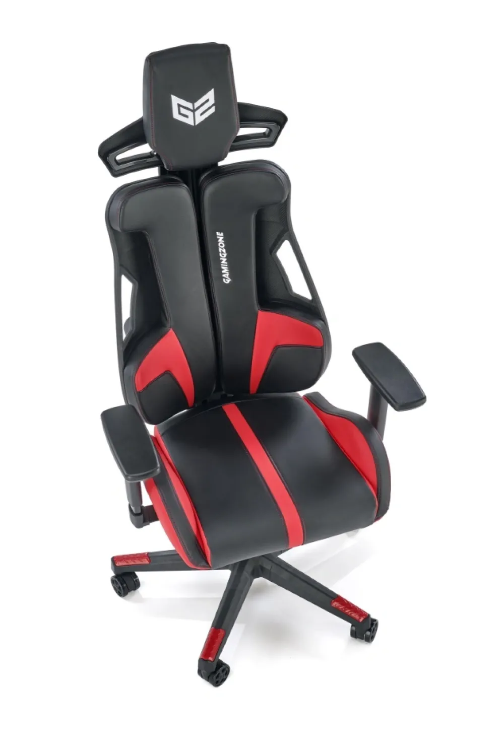 Halmar Fotele*NITRO fotel gabinetowy eco skóra / tkanina, czarny / czerwony (1p=1szt)1 sztuka