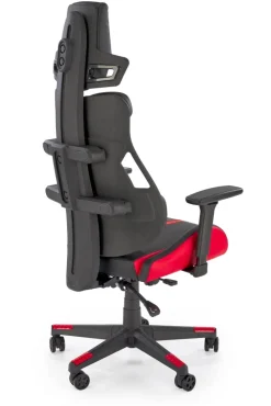Halmar Fotele*NITRO fotel gabinetowy eco skóra / tkanina, czarny / czerwony (1p=1szt)1 sztuka