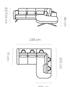 Wersal Narożniki Do Salonu|Narożniki*Nowoczesny narożnik Ilusio L Loop beżowy 02