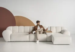 Wajnert Narożniki Do Salonu|Narożniki*Nowoczesny narożnik modułowy z elektrycznym wysuwem Windy 1,5RF+1,5BFBB+BOX+1OTBF