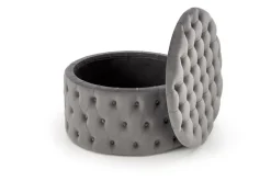 Halmar Fotele*NUNEZ pufa popielaty (1p=1szt)1 sztuka