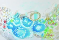 ArteHome Obrazy*Obraz 60/90cm Lazurowy ręcznie malowany na płótnie