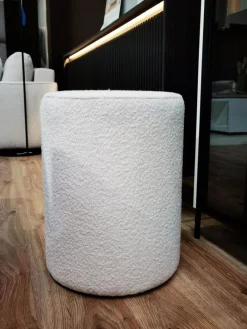 Dzieci Hauss Pufy Do Przedpokoju|Pufy Do Pokoju Młodzieżowego*Okragła pufa baranek boucle biała Roller Baloo 2073