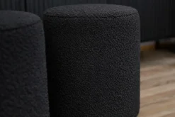 Dzieci Hauss Pufy Do Przedpokoju|Pufy Do Pokoju Młodzieżowego*Okragła pufa baranek boucle czarna Roller Baloo 2082