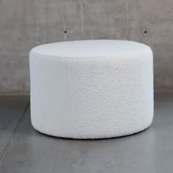 Dzieci Hauss Pufy Do Przedpokoju|Pufy Do Pokoju Młodzieżowego*Okragła pufa boucle biała Roller XL Baloo 2073