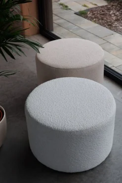 Dzieci Hauss Pufy Do Przedpokoju|Pufy Do Pokoju Młodzieżowego*Okragła pufa boucle biała Roller XL Baloo 2073