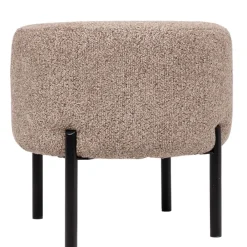 Hauss Pufy Do Przedpokoju|Pufy Do Pokoju Młodzieżowego*Okrągła pufa do toaletki brązowa Delice I Sole 27