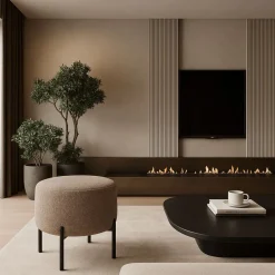 Hauss Pufy Do Przedpokoju|Pufy Do Pokoju Młodzieżowego*Okrągła pufa do toaletki brązowa Delice I Sole 27