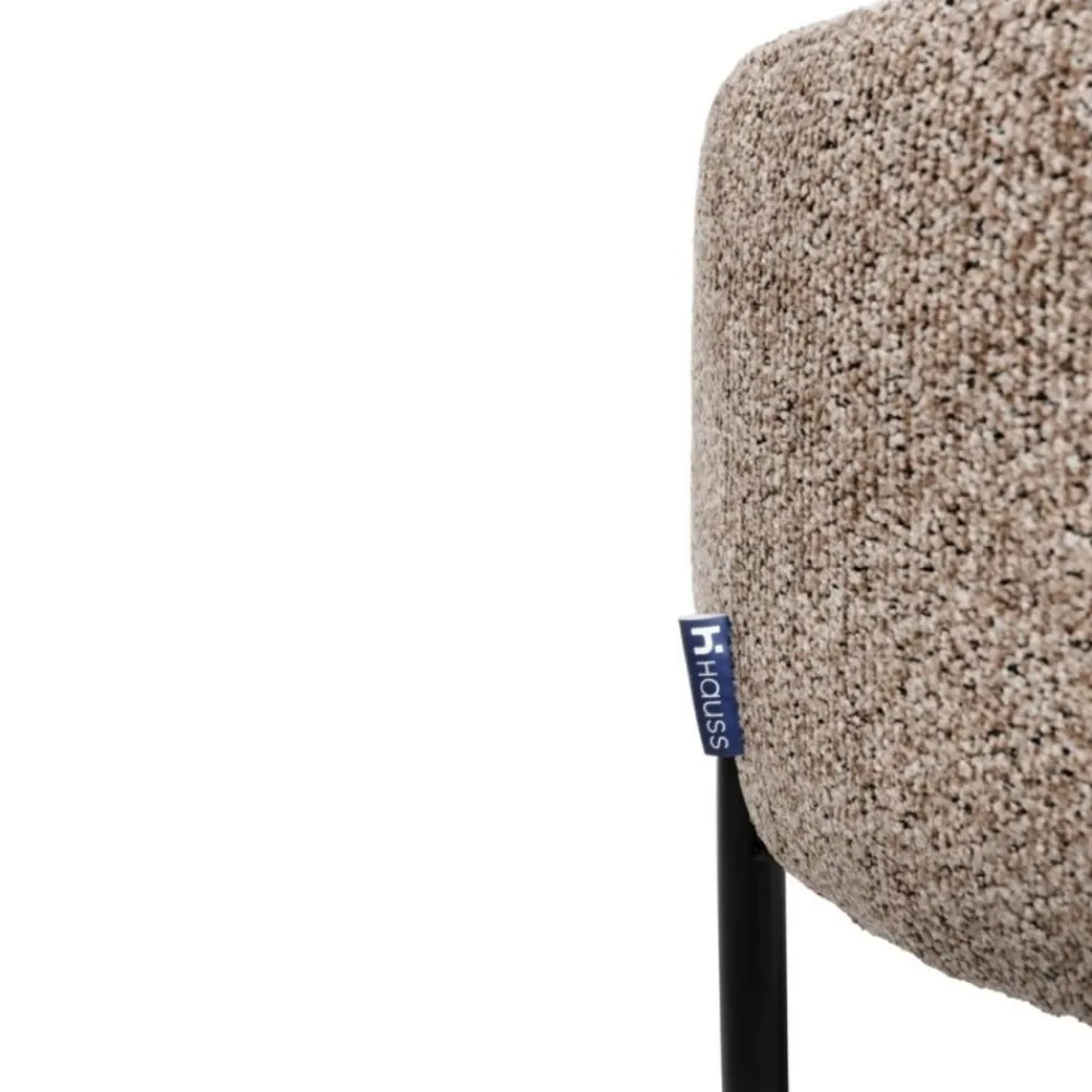 Hauss Pufy Do Przedpokoju|Pufy Do Pokoju Młodzieżowego*Okrągła pufa do toaletki brązowa Delice I Sole 27