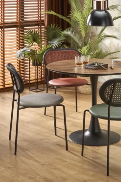 Halmar Stoły*OLMO stół okrągły, orzech / czarny (3p=1szt)1 sztuka