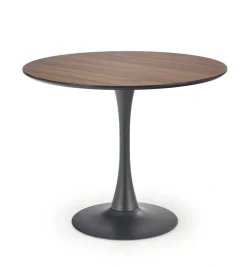 Halmar Stoły*OLMO stół okrągły, orzech / czarny (3p=1szt)1 sztuka