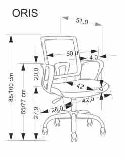 Halmar Fotele*ORIS fotel obrotowy, wielokolorowy1 sztuka