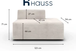 Hauss Kanapy I Sofy Do Salonu|Narożniki Do Salonu*Otomana otwarta prawostronna Enjoy 1OBTWP