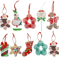 ArteHome Pozostałe Dekoracje*Ozdoby na choinkę figurki o różnych kształtach komplet 10 sztuk