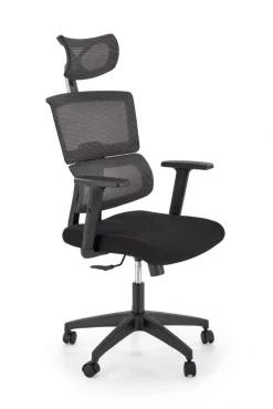 Halmar Fotele*PABLO fotel gabinetowy popielaty / czarny1 sztuka