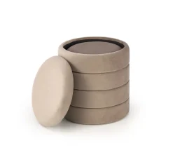 Halmar Fotele*PACHO zestaw 2 puf, beżowy (1p=1set)1 sztuka