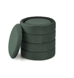 Halmar Fotele*PACHO zestaw 2 puf, c.zielony (1p=1set)1 sztuka