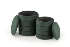 Halmar Fotele*PACHO zestaw 2 puf, c.zielony (1p=1set)1 sztuka