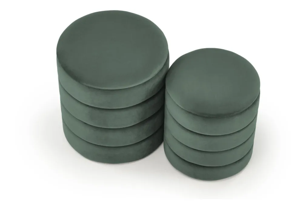 Halmar Fotele*PACHO zestaw 2 puf, c.zielony (1p=1set)1 sztuka