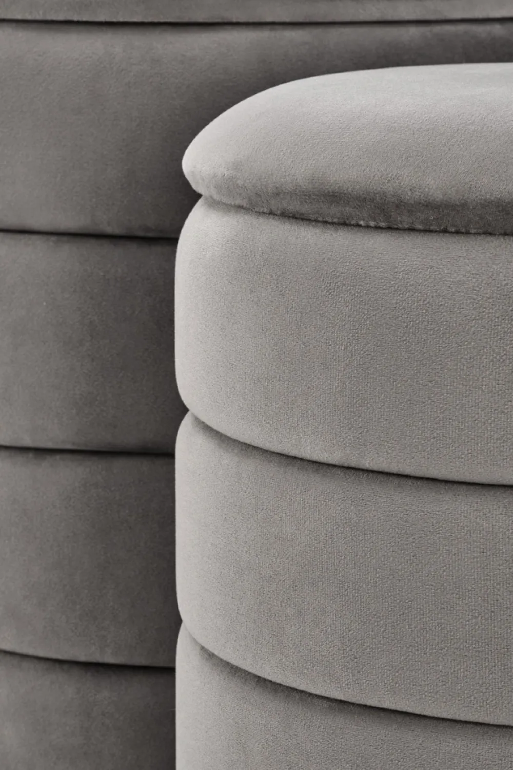 Halmar Fotele*PACHO zestaw 2 puf, popielaty (1p=1set)1 sztuka