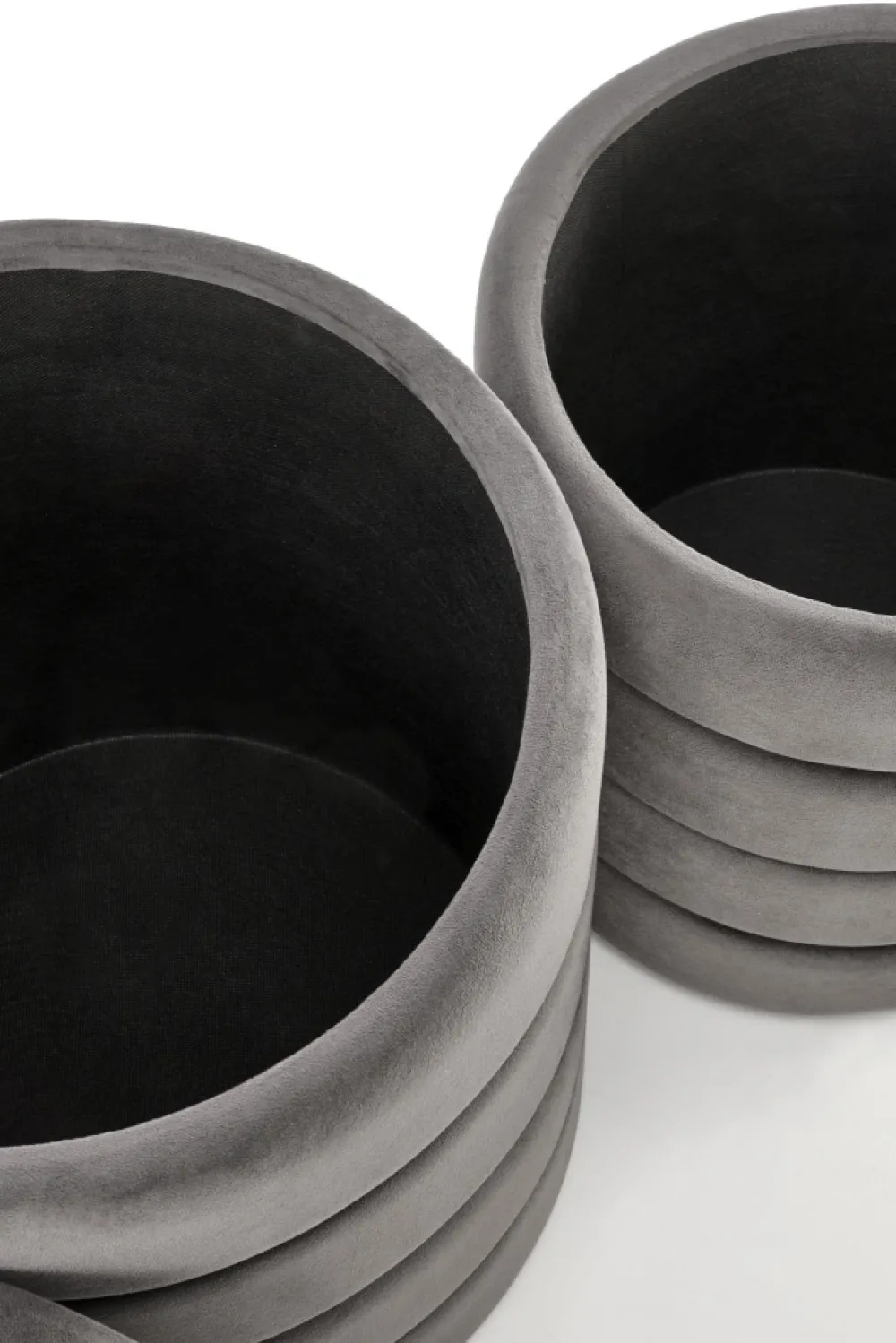 Halmar Fotele*PACHO zestaw 2 puf, popielaty (1p=1set)1 sztuka