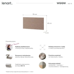 Dzieci Lenart Łóżka Młodzieżowe|Łóżka Do Pokoju Dziecięcego*Panel tapicerowany na ścianę Woow WO-13 do łóżka młodzieżowego Woow WO-12