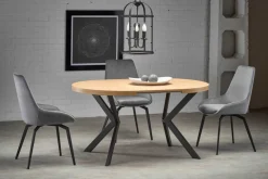 Halmar Stoły*PERONI stół rozkładany dąb złoty - czarny (2p=1szt)1 sztuka