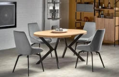 Halmar Stoły*PERONI stół rozkładany dąb złoty - czarny (2p=1szt)1 sztuka