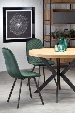 Halmar Stoły*PERONI stół rozkładany dąb złoty - czarny (2p=1szt)1 sztuka