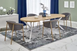 Halmar Stoły*PERONI stół rozkładany dąb złoty - biały (2p=1szt)1 sztuka