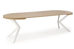 Halmar Stoły*PERONI stół rozkładany dąb złoty - biały (2p=1szt)1 sztuka