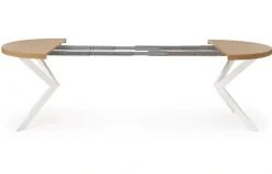 Halmar Stoły*PERONI stół rozkładany dąb złoty - biały (2p=1szt)1 sztuka