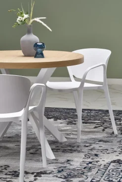 Halmar Stoły*PERONI stół rozkładany dąb złoty - biały (2p=1szt)1 sztuka