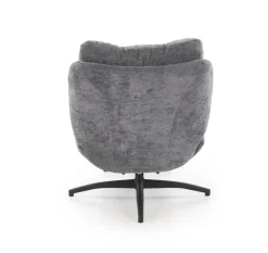 Halmar Fotele*PESTO fotel z podnóżkiem / funkcja kołyski, popielaty1 sztuka