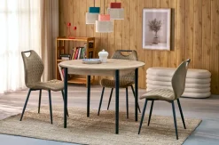 Halmar Stoły*PIVOT stół rozkładany 102-142x102x75 cm, blat - dąb artisan, nogi - czarny (1p=1szt)1 sztuka